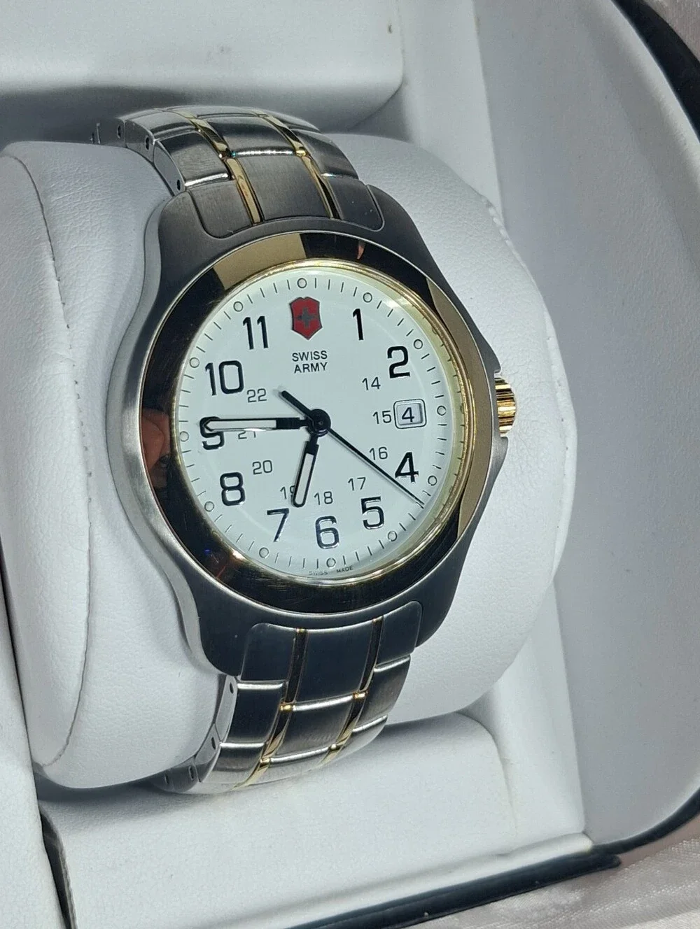 Vintage Victorinox Swiss Army Officer's Two-Tone Watch 24578